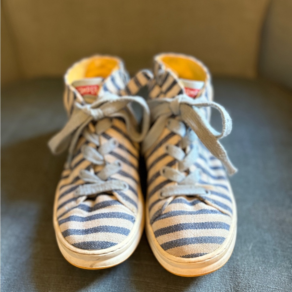 Camper Blue and White Kids Sneakers